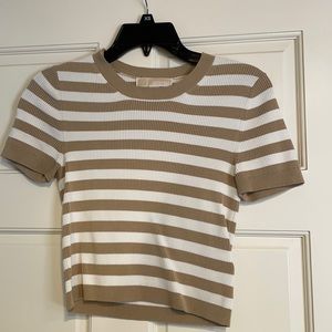 Michael Kors striped crop top